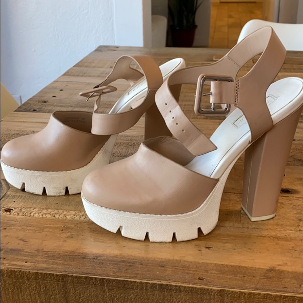 Topshop retro platform heels